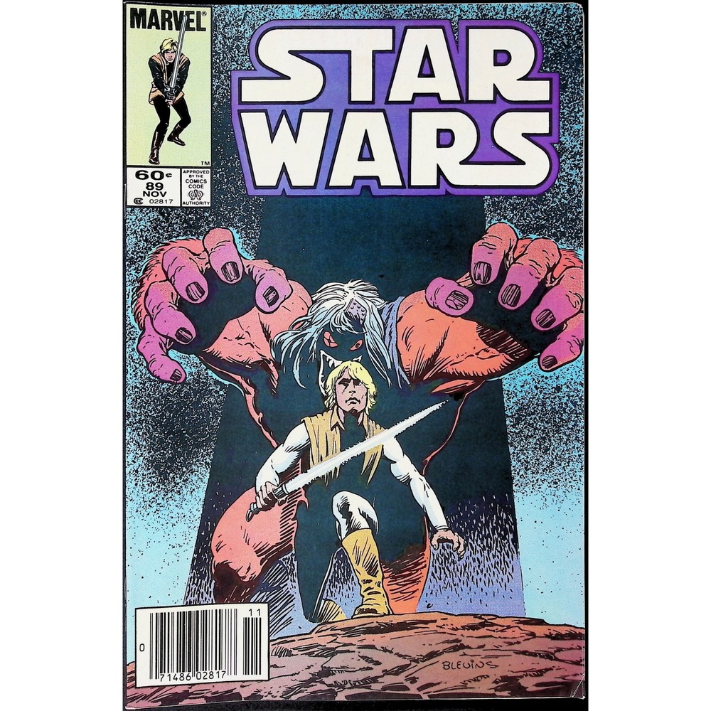 Star Wars #89 Newsstand Luke Skywalker 1984 Marvel Comic Book